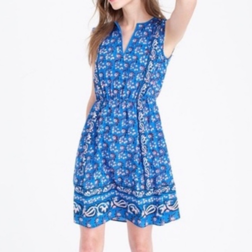 J. Crew Floral Sleeveless Dress
